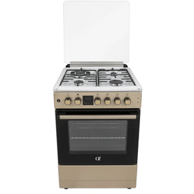 Gas Cooker Oz OE6031IX, 3Gas + 1Electric, Inox