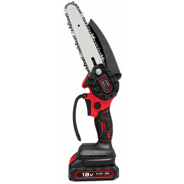 Cordless Chainsaw Edon ACS-18/6, 18V, Black/Red