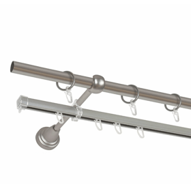 Metal Cornice Delfa СМ-2991/240/1Ш, 240cm, Silver