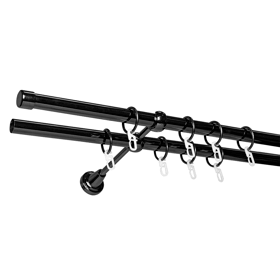 Metal Cornice Delfa СМ-3193/180/2Р, 180cm, Black