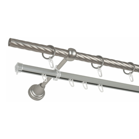 Metal Cornice Delfa СМ-2907/180/1Ш, 180m, Silver