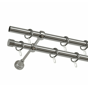 Metal Cornice Delfa СМ-3093/200/2Р, 200cm, Silver