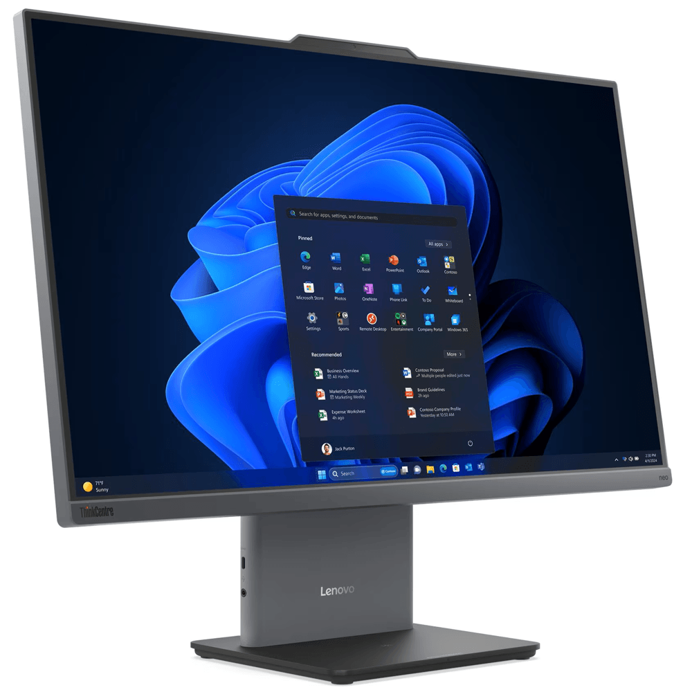 All In One Computer Lenovo 13F90021GW ThinkCentre neo 55a 24 Gen 6, 23.8", Ryzen 7-250, 16GB, 512GB SSD, Integrated, Grey