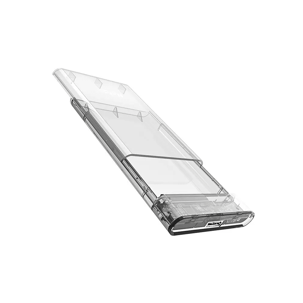 მყარი დისკის ქეისი Netac NT07WH11-30B0 WH11, NETAC, 2.5 SATA to USB3.0 External HDD/SSD Case, Transparent