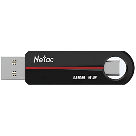 Flash Memory Netac NT03US18C-128G-32PN US18, 128GB, USB3.2, Type-c, Black