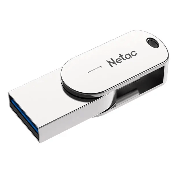 USB ფლეშ მეხსიერება Netac NT03U785C-032G-32PN U785C, 32GB, USB3.2, Type-c, Flash Memory, Pearl Nickel