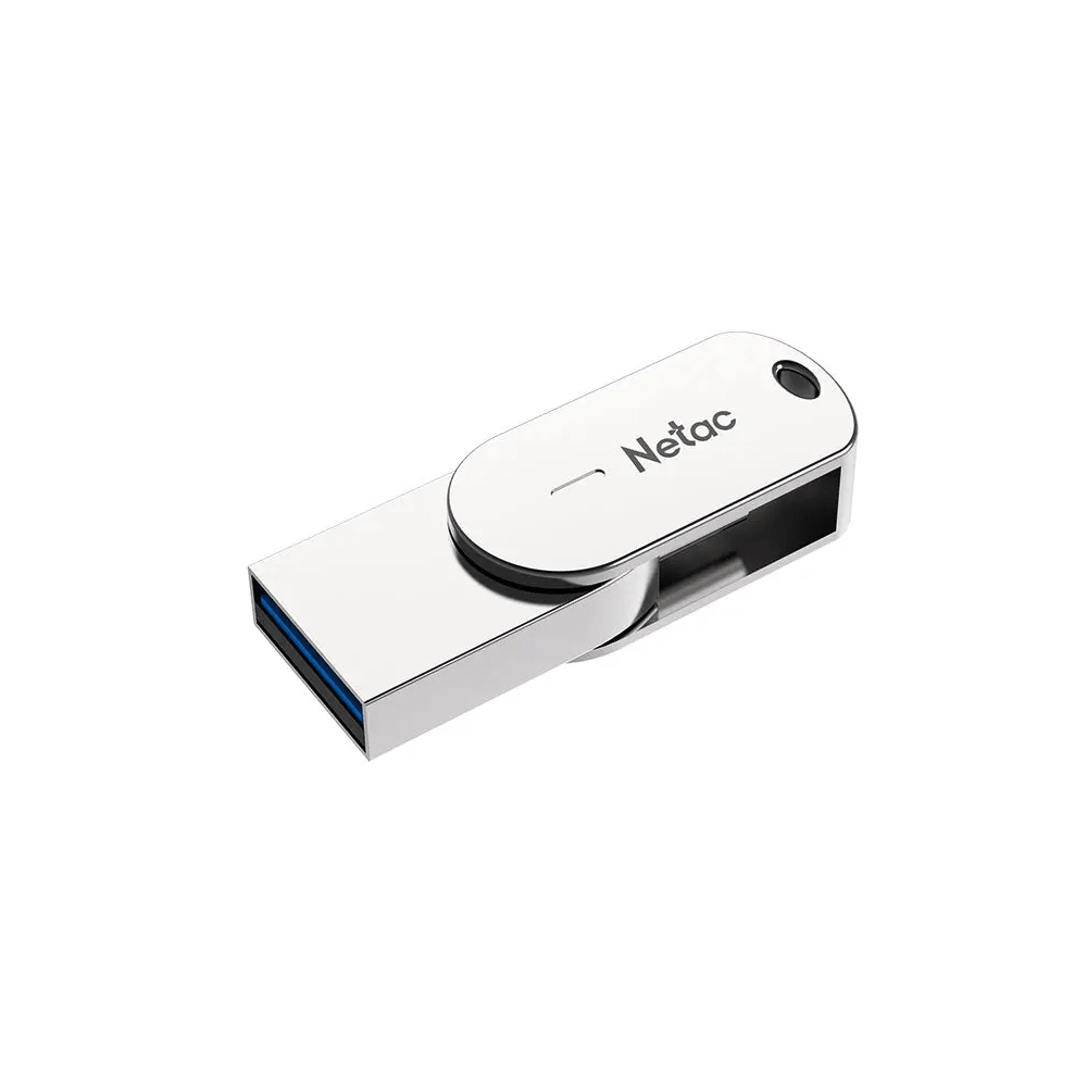 Flash Memory Netac NT03U785C-032G-32PN U785C, 32GB, USB3.2, Type-c, Flash Memory, Pearl Nickel