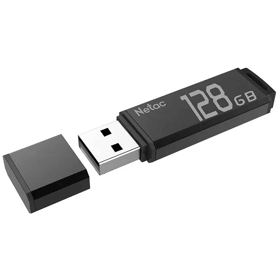 Flash Memory Netac NT03U351N-128G-32BK U351, 128GB, USB3.2, Black