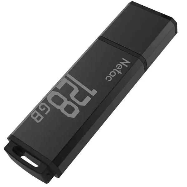 Flash Memory Netac NT03U351N-128G-32BK U351, 128GB, USB3.2, Black