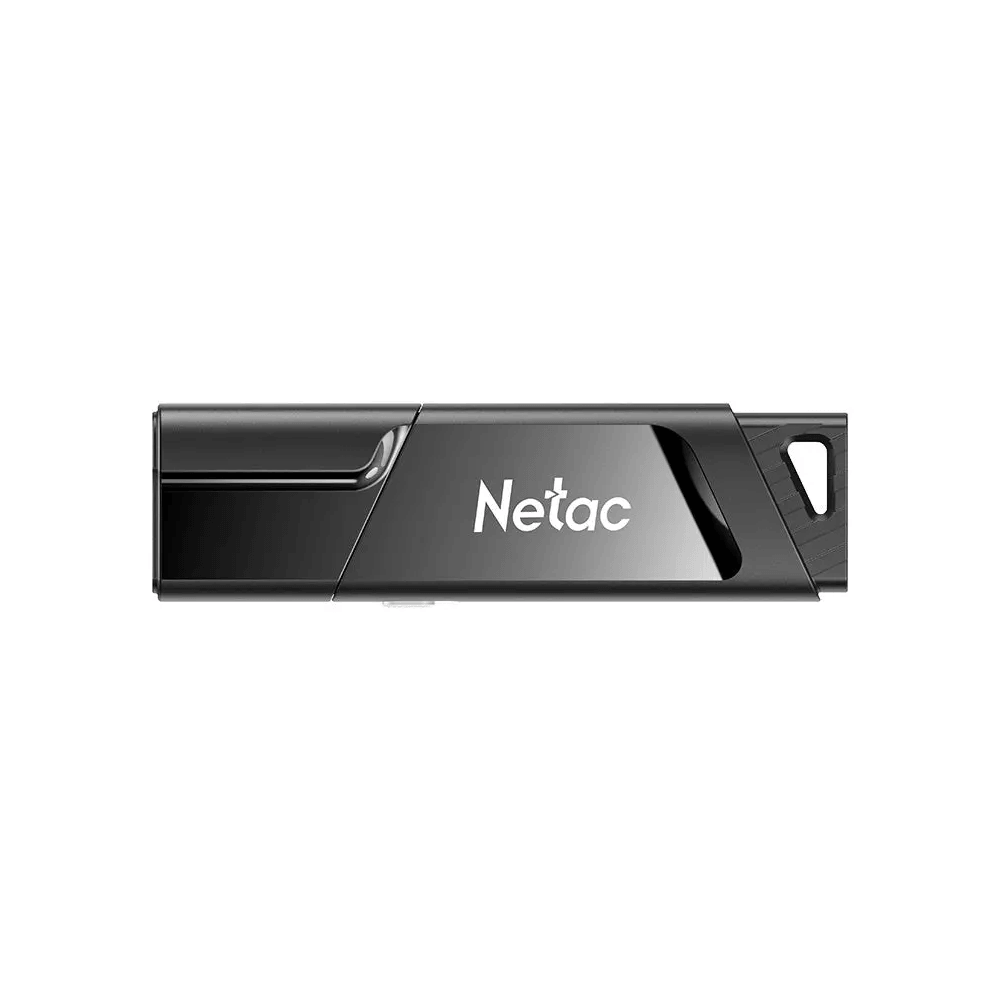 USB ფლეშ მეხსიერება Netac NT03U336S-128G-32BK U336, 128GB, USB3.2, Flash Memory, Black