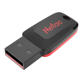 Flash Memory Netac NT03U197N-064G-20BK U197, 64GB, USB2.0, Black/Red
