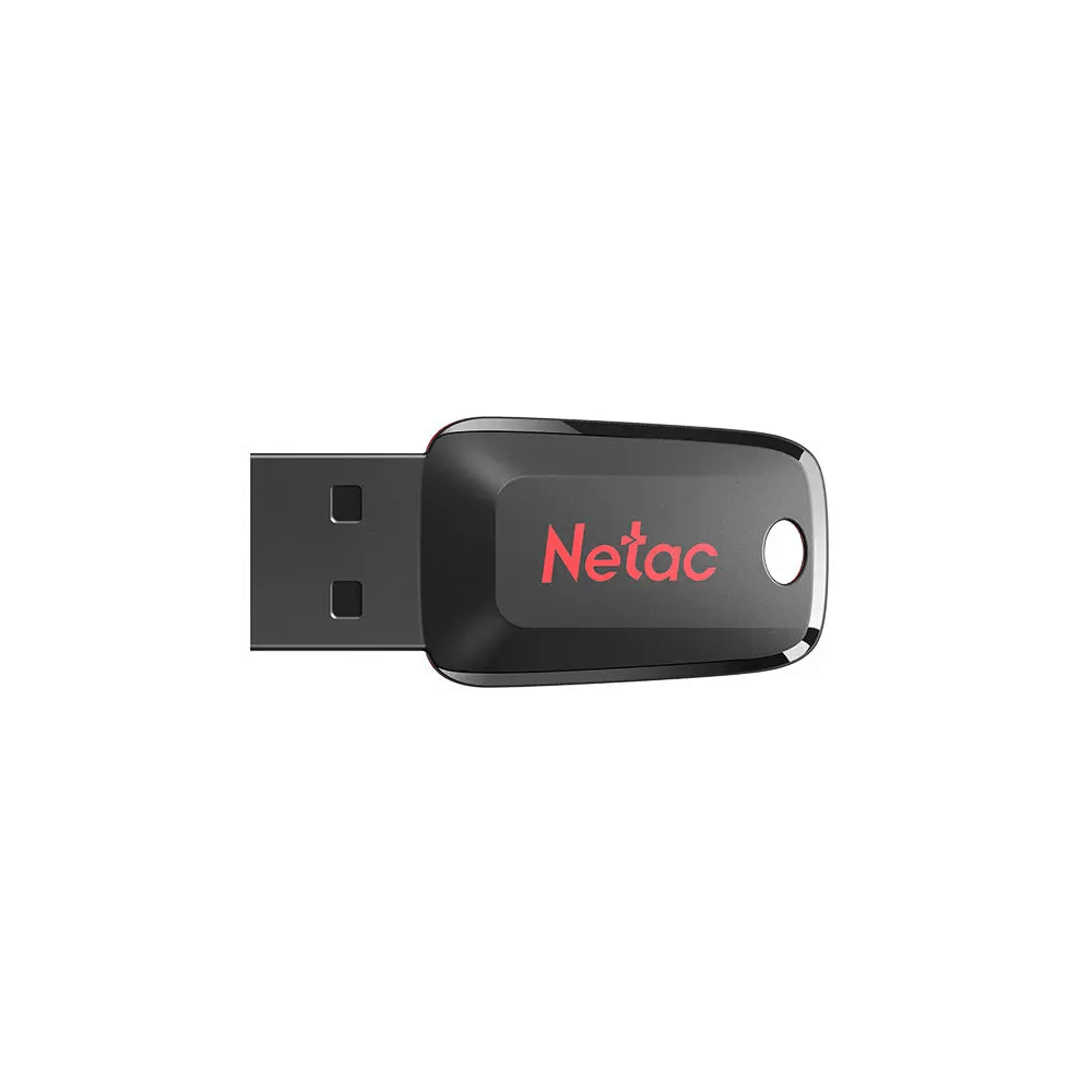 USB ფლეშ მეხსიერება Netac NT03U197N-032G-20BK U197, 32GB, USB2.0, Flash Memory, Black/Red