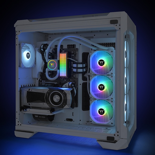 თხევადი გაგრილება Thermaltake CL-W331-PL12WT-A Floe RC360, 120mm, 1500Rpm, Liquid Cooling, White