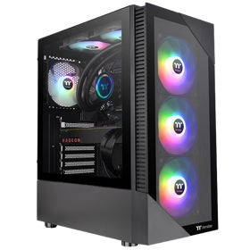 ქეისი Thermaltake CA-1X3-00M1WN-00 View 200 TG, Computer Case, MidT, Mini-ITX, Micro-ATX, ATX, 2×USB 3.0, AUDIO, Black