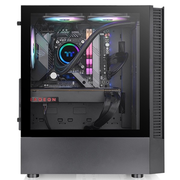 ქეისი Thermaltake CA-1X3-00M1WN-00 View 200 TG, Computer Case, MidT, Mini-ITX, Micro-ATX, ATX, 2×USB 3.0, AUDIO, Black