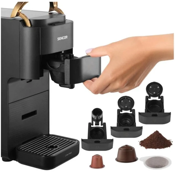 ყავის აპარატი Sencor SCC 1000BK, 1545W, 1.5L, Coffee Machine, Black