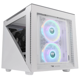 ქეისი Thermaltake CA-1V1-00S6WN-00 Divider 200 TG, Computer Case, MicroT, Mini-ITX, Micro-ATX, Type-C 3.2, 2xUSB 3.0, Audio, White