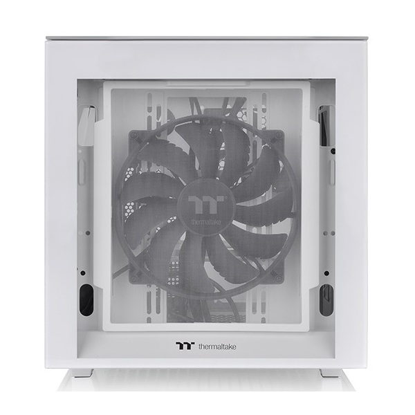ქეისი Thermaltake CA-1V1-00S6WN-00 Divider 200 TG, Computer Case, MicroT, Mini-ITX, Micro-ATX, Type-C 3.2, 2xUSB 3.0, Audio, White