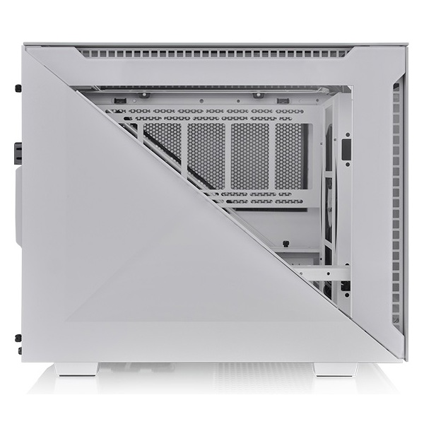 ქეისი Thermaltake CA-1V1-00S6WN-00 Divider 200 TG, Computer Case, MicroT, Mini-ITX, Micro-ATX, Type-C 3.2, 2xUSB 3.0, Audio, White