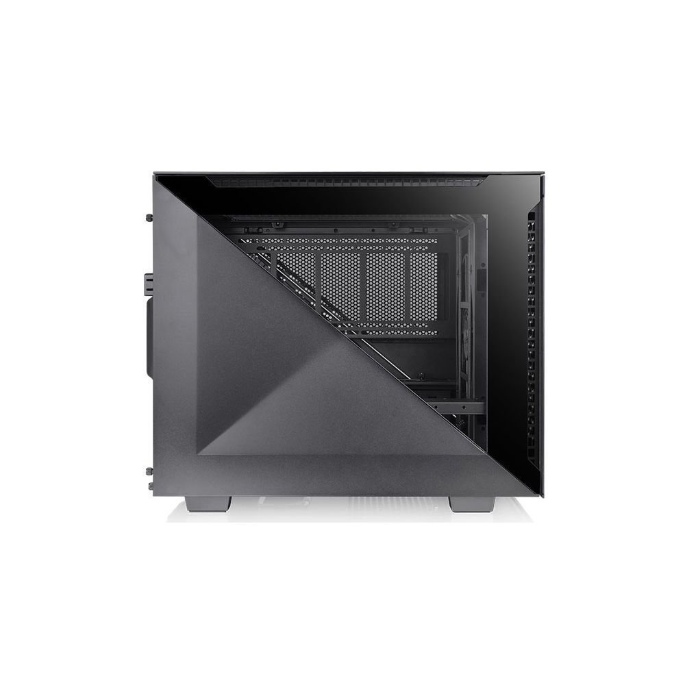 Computer Case Thermaltake CA-1V1-00S1WN-01 Divider 200 TG Air, MicroC, Mini-ITX, Micro-ATX, Type-C 3.2, 2×USB 3.0, Black