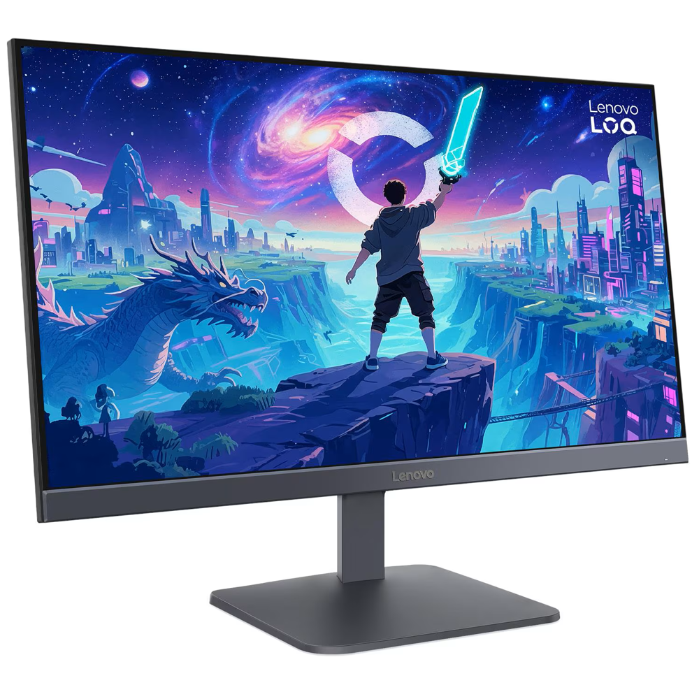 მონიტორი Lenovo 68F1GACBEU LOQ 24-10, 23.8", Monitor, FHD, IPS, HDMI, DP, Grey