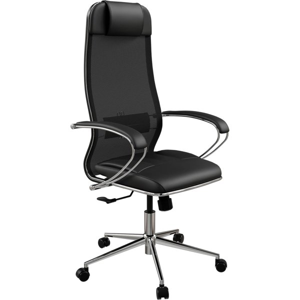 საოფისე სავარძელი ErgoLife 476.16.1.403 Set 5, Office Chair, Black