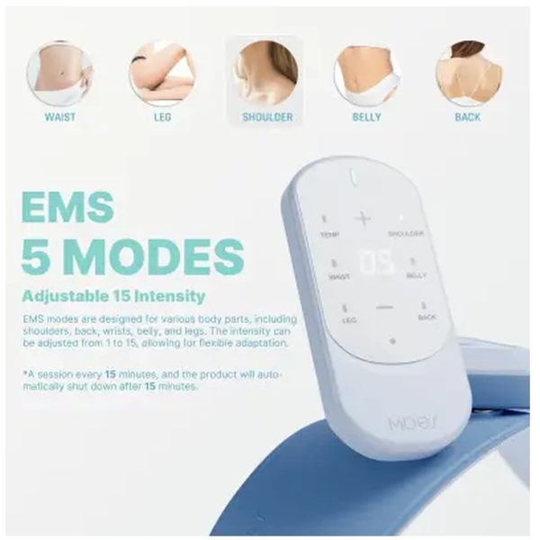 TENS Infrared Heating Massager Moes BHM-ZX-M01-MS, Blue