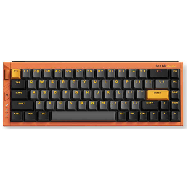 Gaming Mechanical Keyboard Mchose MC-Ace68Turbo-9 Ace 68 Hall Effect, Wired, USB, RGB, Galaxy Orange
