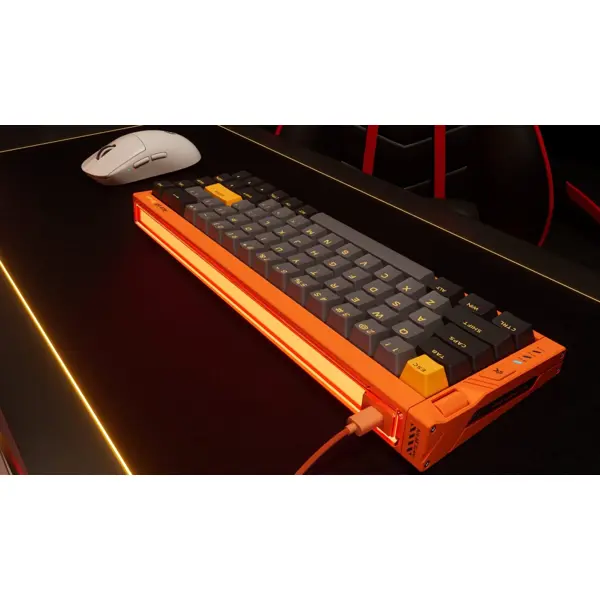 კლავიატურა Mchose MC-Ace68Turbo-9 Ace 68 Hall Effect, Wired, USB, RGB, Gaming Mechanical Keyboard, Galaxy Orange