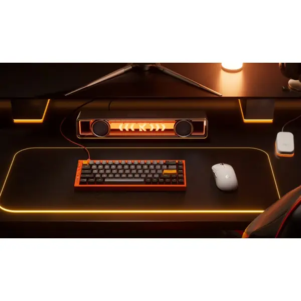 Gaming Mechanical Keyboard Mchose MC-Ace68Turbo-9 Ace 68 Hall Effect, Wired, USB, RGB, Galaxy Orange