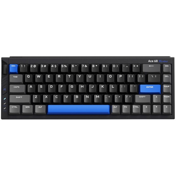 კლავიატურა Mchose MC-Ace68Turbo-5 Ace 68 Hall Effect, Wired, USB, RGB, Gaming Mechanical Keyboard, Cyber Black