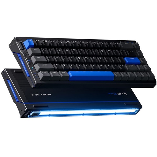 კლავიატურა Mchose MC-Ace68Turbo-5 Ace 68 Hall Effect, Wired, USB, RGB, Gaming Mechanical Keyboard, Cyber Black