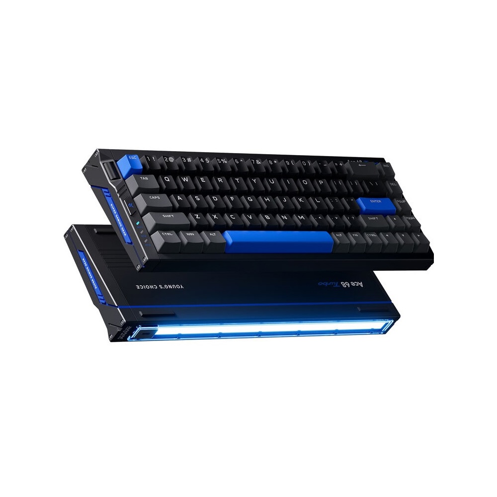 კლავიატურა Mchose MC-Ace68Turbo-5 Ace 68 Hall Effect, Wired, USB, RGB, Gaming Mechanical Keyboard, Cyber Black