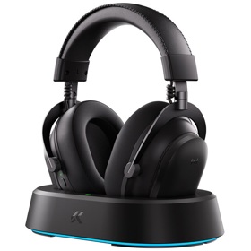 ყურსასმენი Mchose HW-V9-14 V9Turbo, Gaming Headset, Wireless, USB, Bluetooth, Type-C, Steel Black