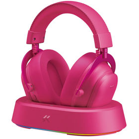 ყურსასმენი Mchose HW-V9-12 V9Turbo, Gaming Headset, Wireless, USB, Bluetooth, Type-C, Berry Red