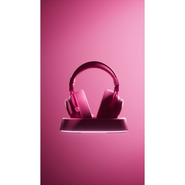 ყურსასმენი Mchose HW-V9-12 V9Turbo, Gaming Headset, Wireless, USB, Bluetooth, Type-C, Berry Red