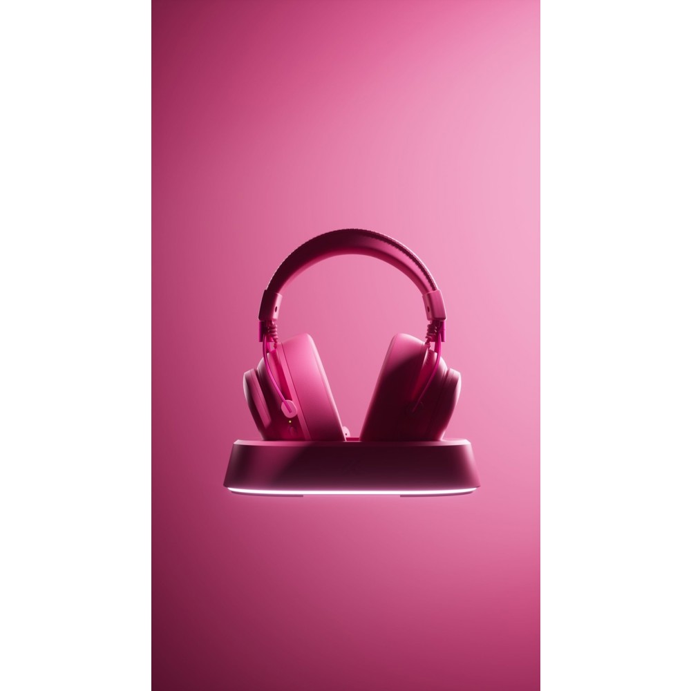 Gaming Headset Mchose HW-V9-12 V9Turbo, Wireless, USB, Bluetooth, Type-C, Berry Red