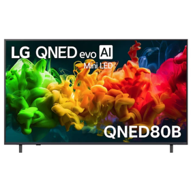 ტელევიზორი LG 65QNED80B6B.AMCN QNED, 65", 4K UHD, Smart TV, 60Hz, USB, HDMI, LAN, BT, WIFI, Black