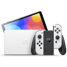 Portable Gaming Console Nintendo HEG-001 Switch OLED, 7", NVIDIA Custom Tegra, 4GB, 64GB, Integrated, Black/White