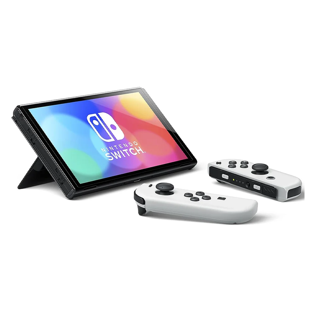 Portable Gaming Console Nintendo HEG-001 Switch OLED, 7", NVIDIA Custom Tegra, 4GB, 64GB, Integrated, Black/White
