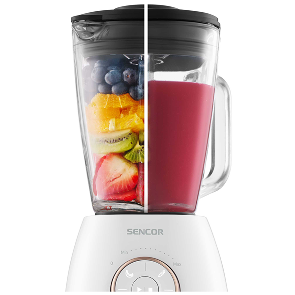 ბლენდერი Sencor SBL 5870GD, 1800W, 1.5L, Blender, White/Gold