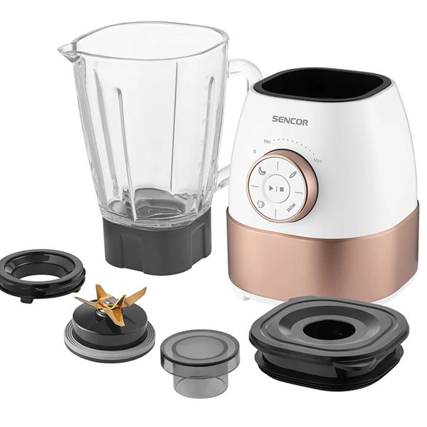 ბლენდერი Sencor SBL 5870GD, 1800W, 1.5L, Blender, White/Gold