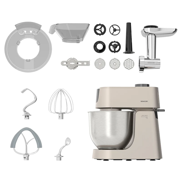 Food Processor Sencor STM 4550WS Oliver, 800W, 5.6L, White