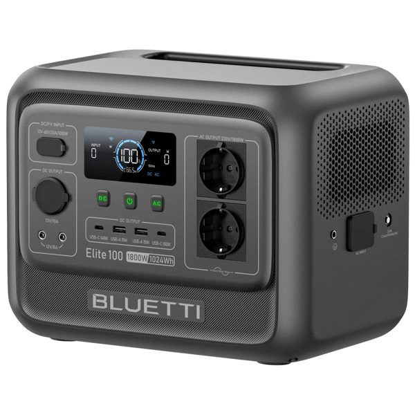 Power Station Bluetti PR100V2 Premium 100 V2, 1024Wh, Type-C, USB-A, Black