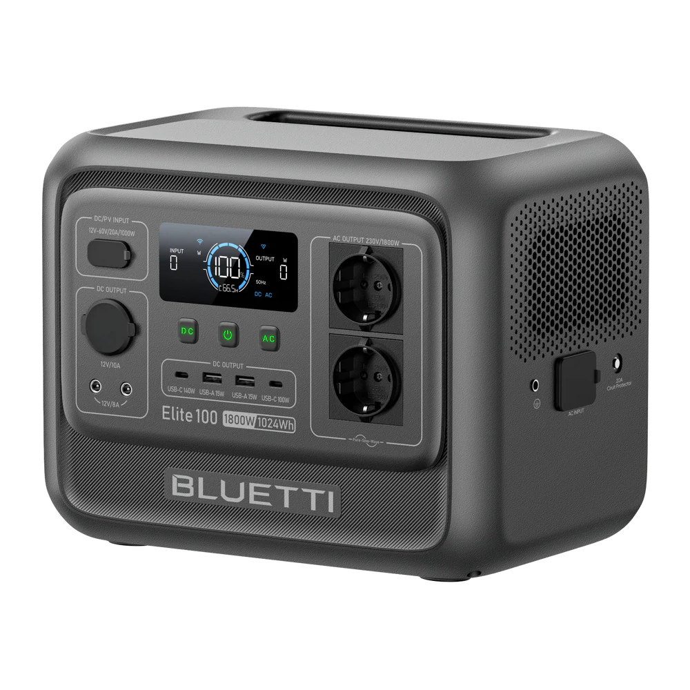 Power Station Bluetti PR100V2 Premium 100 V2, 1024Wh, Type-C, USB-A, Black