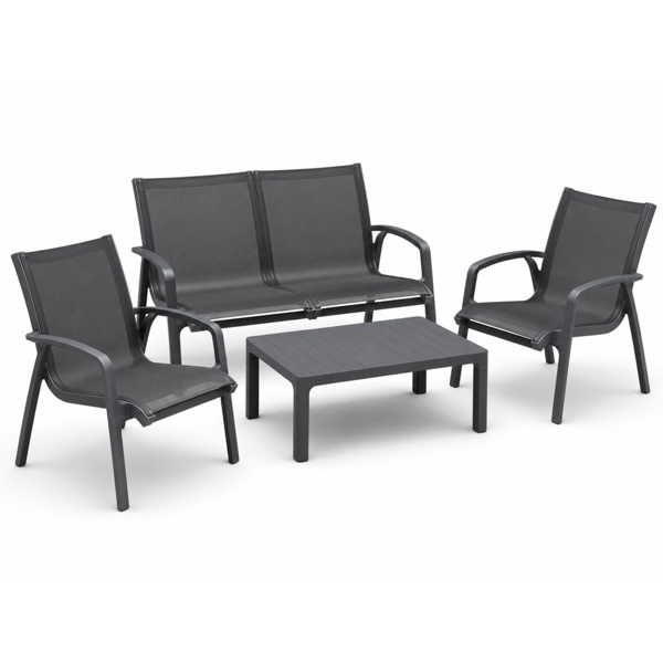 Garden furniture set: table 95x55x40 cm, chair 82x71x83.5 cm, sofa 126 cm