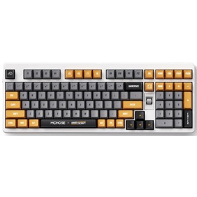 Mechanical Keyboard Mchose HW-UT98-3 x Unbox Therapy UT98, Icy Creamsicle, Wireless, USB, Bluetooth, RGB, Retro Therapy