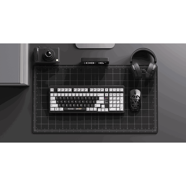 კლავიატურა Mchose HW-UT98-1 x Unbox Therapy UT98, Icy Creamsicle, Wireless, USB, Bluetooth, RGB, Mechanical Keyboard, Classic Therapy