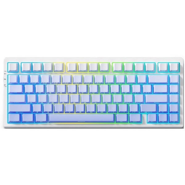 Mechanical Gaming Keyboard Mchose G75-14A G75 Pro, Matcha Latte, USB, Bluetooth, RGB, Glacier Gradient
