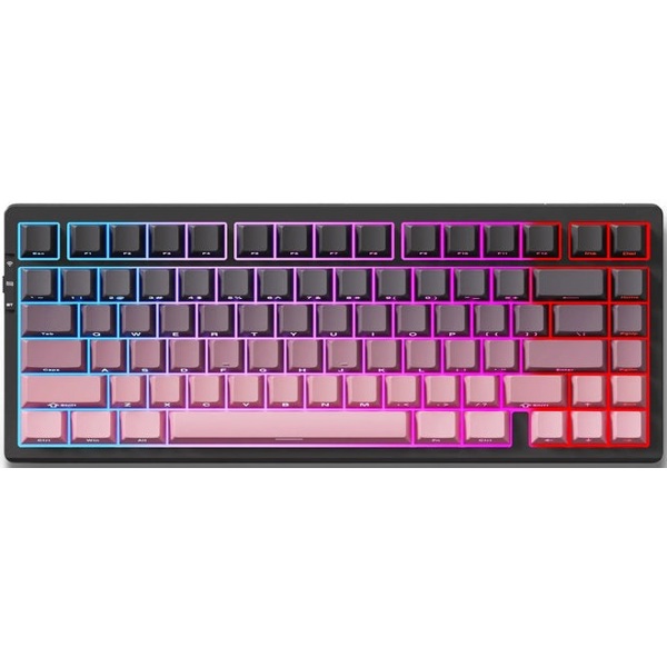 კლავიატურა Mchose G75-16A G75 Pro, Matcha Latte, USB, Bluetooth, RGB, Mechanical Gaming Keyboard, Black/Pink